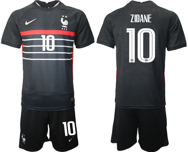 Men 2022 World Cup National Team France home black 10 Soccer Jersey